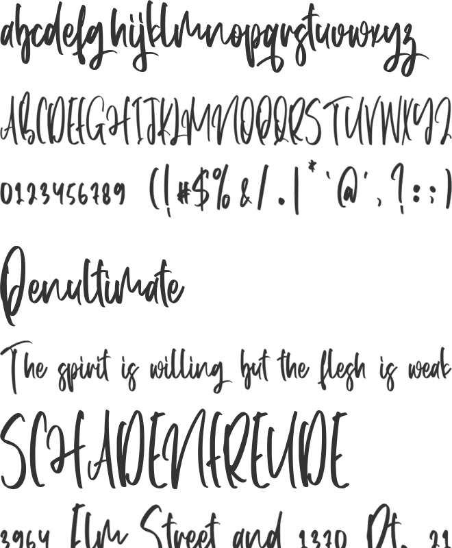 Prospect font preview