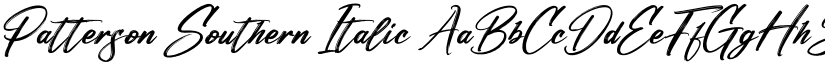 Patterson Southern Italic font