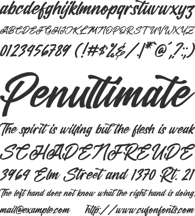 Dominic Laurence font preview