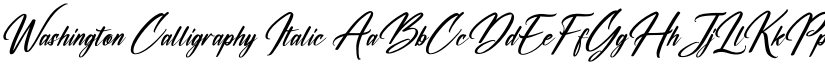 Washington Calligraphy Italic font