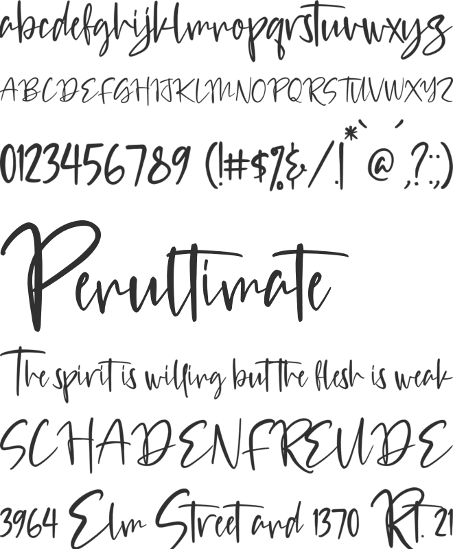 Victory Gustina font preview