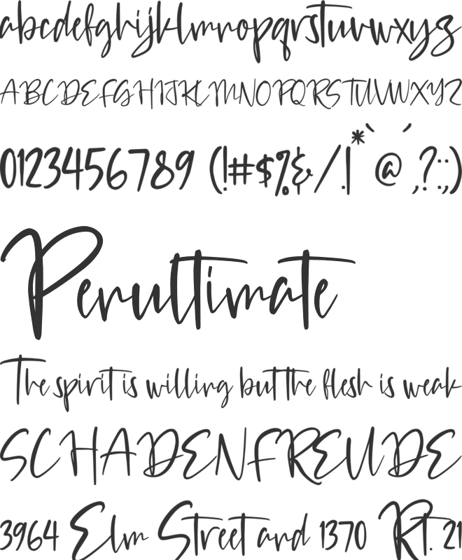 Victory Gustina font preview