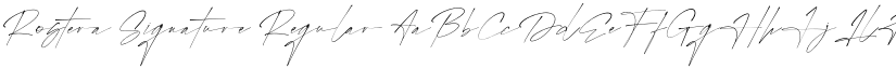Rostera Signature Regular font