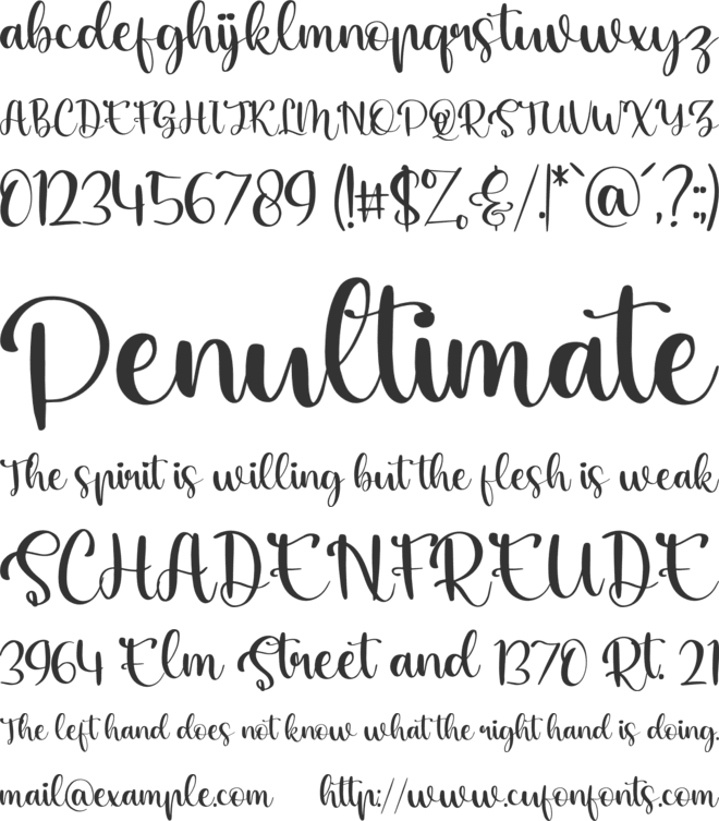 Better Lovely font preview