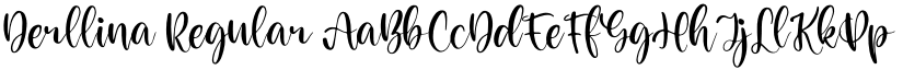Derllina Regular font