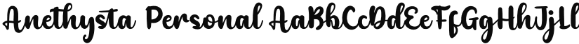 Anethysta Personal font