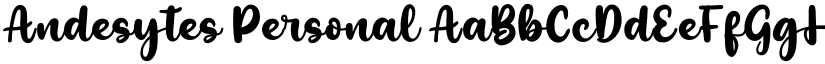 Andesytes Personal font