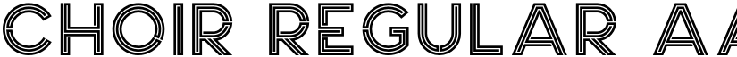 Choir Regular font