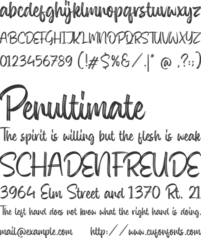 Olympica font preview