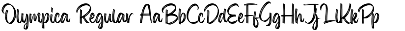 Olympica Regular font