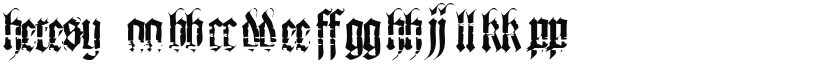 Heresy font download