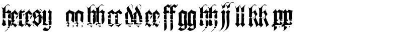 Heresy font download