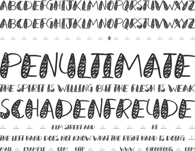 Bible Stories Personal Use font preview
