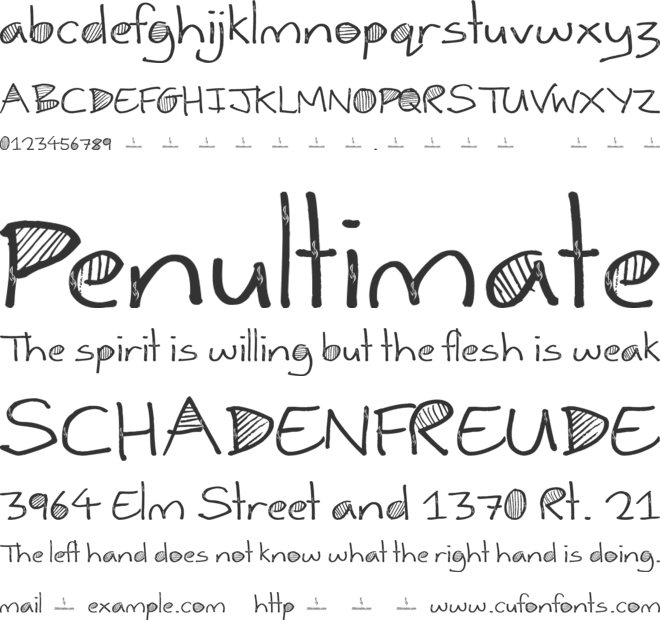 Year  Personal Use font preview