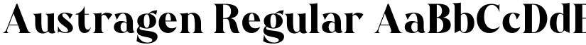 Austragen Regular font