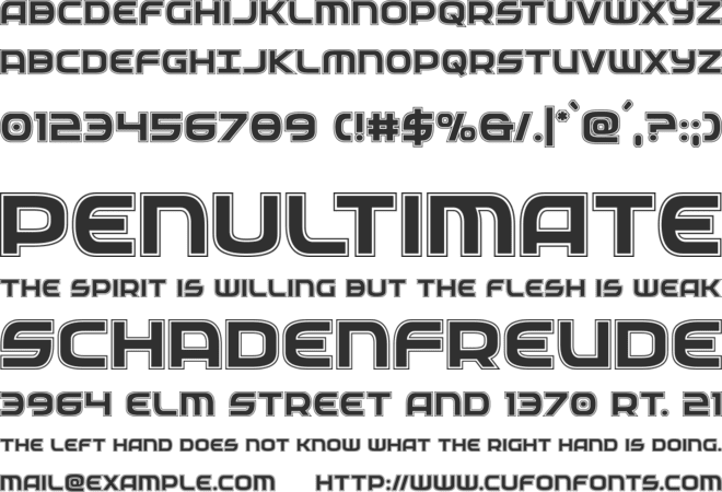 Federal Service Academy font preview