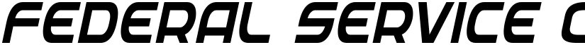 Federal Service Condensed Italic Condensed Italic font