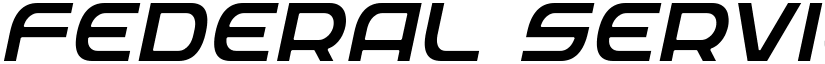 Federal Service Light Italic Light Italic font