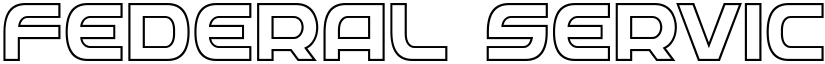 Federal Service Outline Outline font