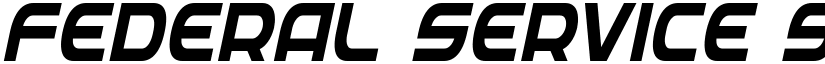 Federal Service Semi-Bold Condensed Italic Semi-Bold Condensed Italic font