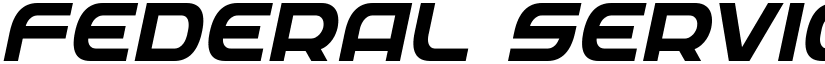 Federal Service Semi-Bold Italic Semi-Bold Italic font