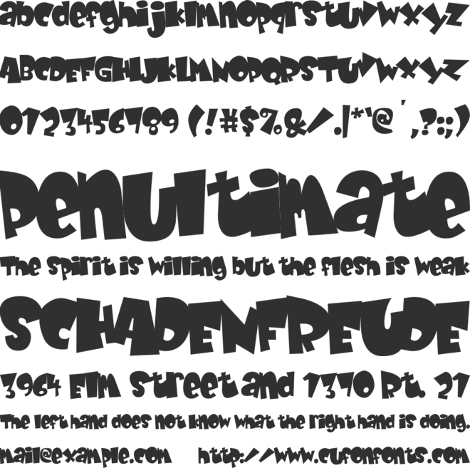 Baby Kruffy font preview