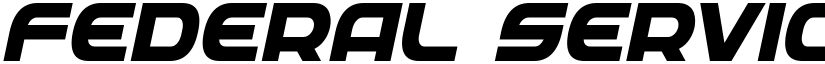 Federal Service ExtraBold Italic ExtraBold Italic font