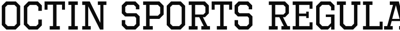 Octin Sports font download