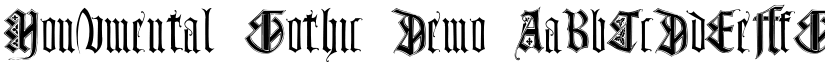 Monumental Gothic Demo font