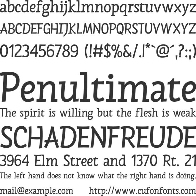 Chispa font preview