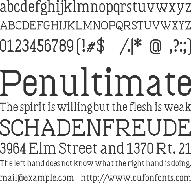 Bloccus font preview