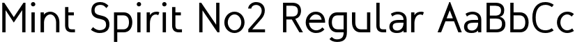 Mint Spirit No2 Regular font