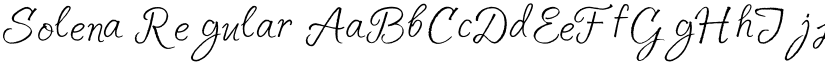 Solena Regular font