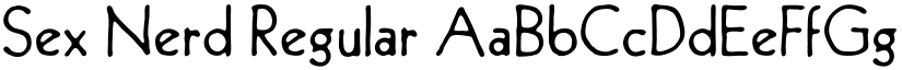 Sex Nerd Regular font