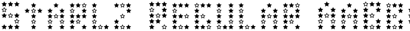 Starlz Regular font