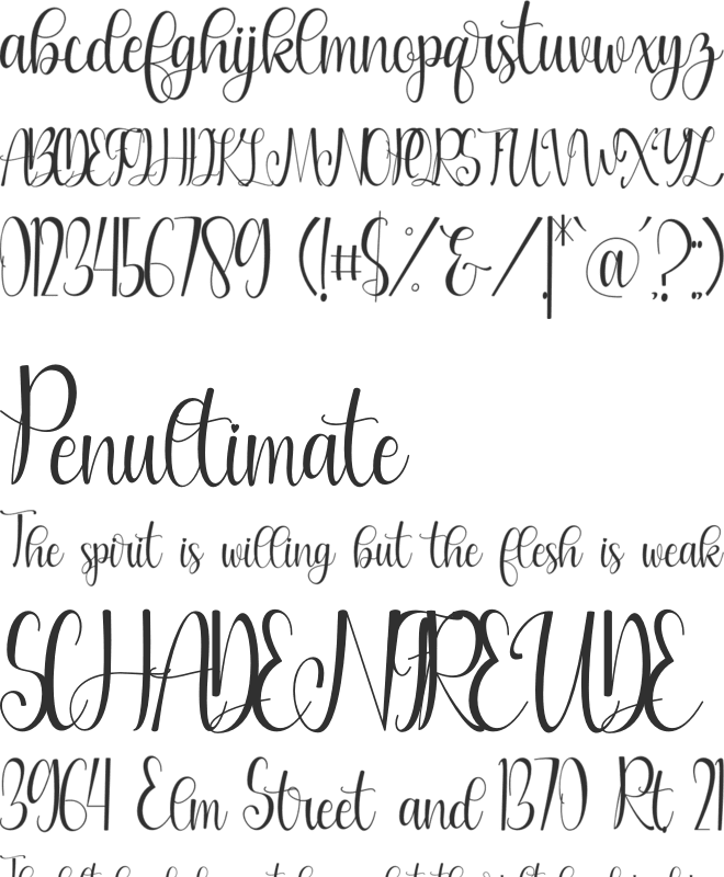 Actually font preview