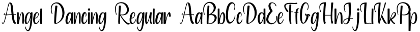 Angel Dancing Regular font