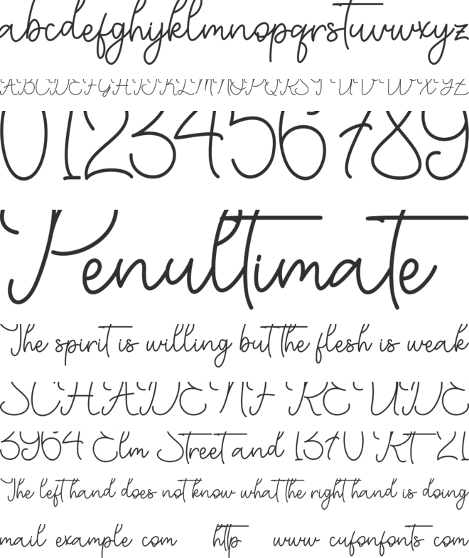 Mountline font preview