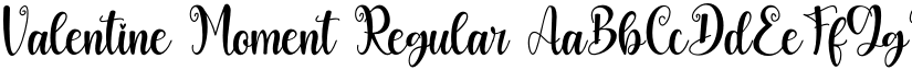 Valentine Moment Regular font
