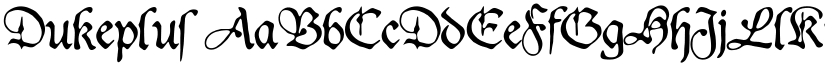 Dukeplus font