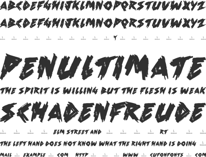 Karate Personal Use font preview