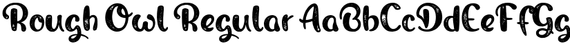 Rough Owl Regular font