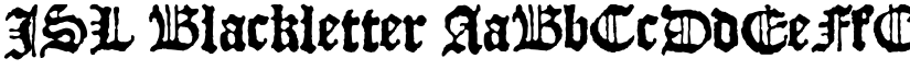 JSL Blackletter font
