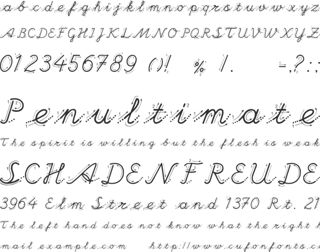 ilkokuma ZeD 2 font preview
