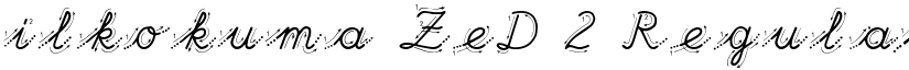 ilkokuma ZeD 2 Regular font