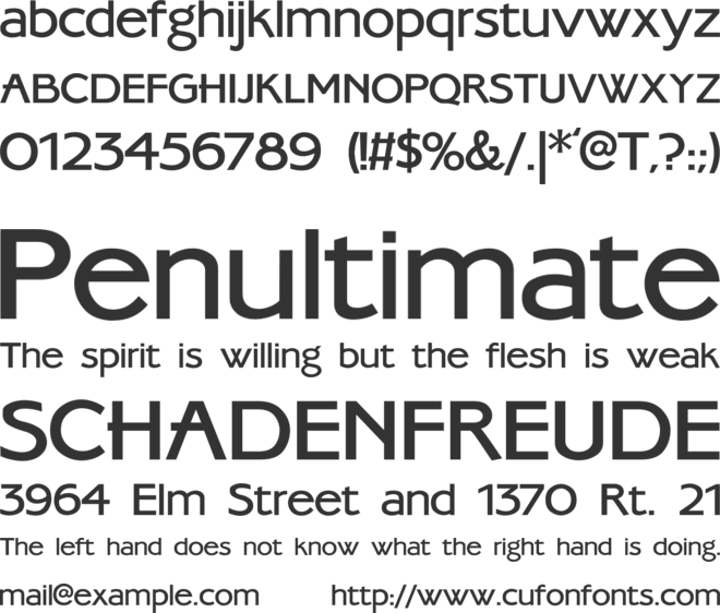Ambassadore font preview