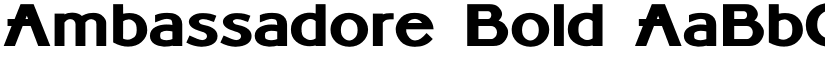 Ambassadore Bold font