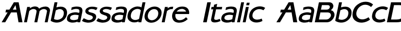Ambassadore Italic font