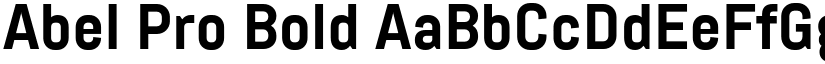 Abel Pro Bold font