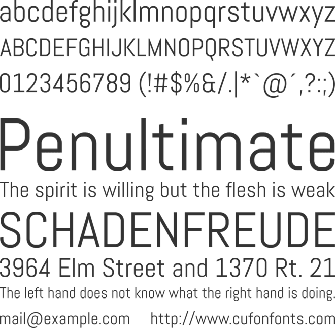 Abel Pro font preview